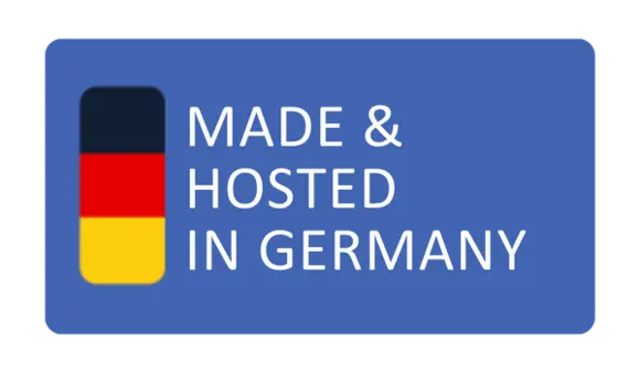 Seal: made and hosted in Germany